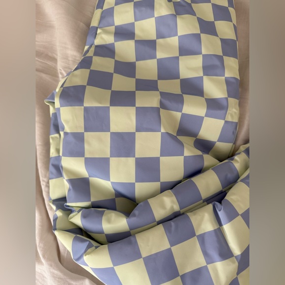 Zara  checkerboard water resistant pants with straps - Picture 8 of 11